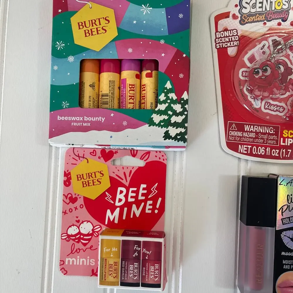 NEW NIB Lip Gloss Balm Makeup Bundle Gift Basket Travel Care Package